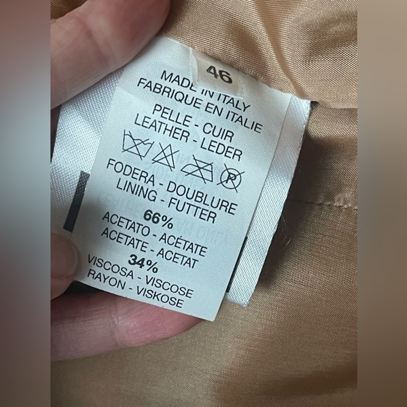 Joop! Vintage Retro Italian Leather Camel/Tan Caramel Brown Jacket - Picture 8 of 11